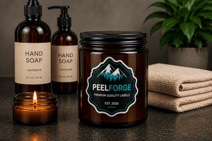 Custom {{ product.title }} for product packaging - waterproof, premium quality labels by PeelForge