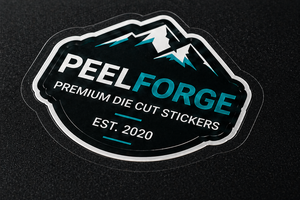 Custom kiss cut stickers with premium full color printing for branding, promotions, packaging and business use