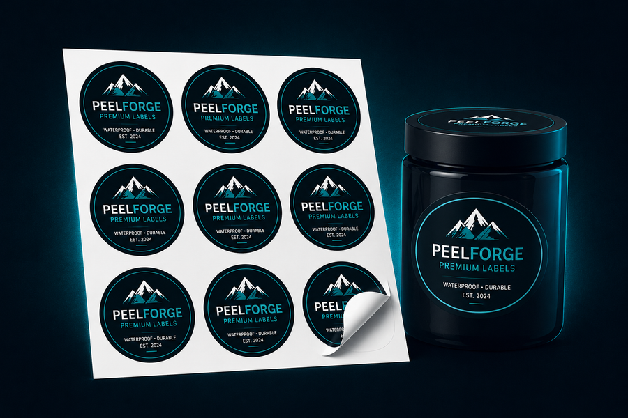 Oval sheet labels